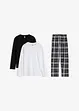 Pyjama 100% coton (3 pces), bonprix
