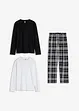 Pyjama 100% coton (3 pces), bonprix