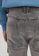 Jean cargo droit extensible, Regular, bonprix
