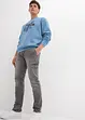 Jean cargo droit extensible, Regular, bonprix