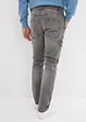 Jean cargo droit extensible, Regular, bonprix