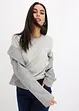T-shirt à finitions en maille et fil brillant, bonprix