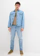 Jean extensible loose, en denim épais, coupe fuselée, bonprix