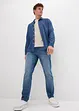 Jean extensible décontracté, en denim lourd, Tapered, bonprix