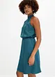 Robe une épaule en satin brillant, bonprix