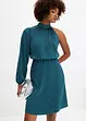 Robe une épaule en satin brillant, bonprix