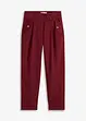 Pantalon en twill léger, paper bag, bonprix