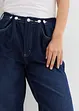 Jean balloon taille mi-haute, avec boutons, toile ultra-douce, bonprix