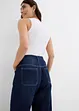Jean balloon taille mi-haute, avec boutons, toile ultra-douce, bonprix
