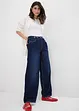 Jean balloon taille mi-haute, avec boutons, toile ultra-douce, bonprix