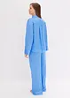 Pyjama oversize tissé en satin, bonprix