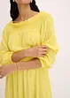 Robe à col Bardot en viscose texturée, bonprix