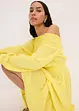 Robe à col Bardot en viscose texturée, bonprix