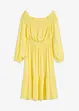 Robe à col Bardot en viscose texturée, bonprix