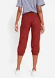 Pantalon 3/4 en lin et coton, bonprix