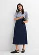 Jupe en jean, style portefeuille, super douce, bonprix
