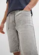 Bermuda en jean à taille élastiquée, Regular, bonprix