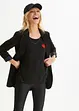 T-shirt court devant long derrière en viscose fluide, bonprix