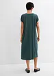 Robe en jersey, col V, viscose mélangée, bonprix