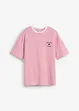 T-shirt rayé avec broderie, bonprix