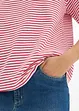 T-shirt rayé avec broderie, bonprix