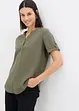 Blouse manches courtes en viscose mélangée, bonprix