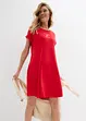 Robe en jersey viscose extensible avec broderie poitrine, bonprix