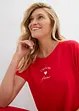 Robe en jersey viscose extensible avec broderie poitrine, bonprix