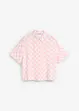 Blouse manches courtes à carreaux, bonprix