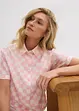 Blouse manches courtes à carreaux, bonprix