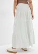 Jupe longue rayée, 100% coton, bonprix