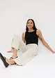 Pantalon large en lin mélangé, bonprix