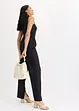 Combinaison en mélange jersey-lin, bonprix
