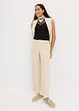 Pantalon palazzo en lin mélangé, bonprix