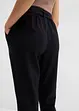 Pantalon taille élastiquée dans un léger mélange lin-viscose, bonprix