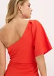 Robe une épaule avec fronces, bonprix