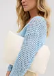 Pull léger en maille ajourée, bonprix