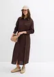 Robe-chemise oversize en viscose mélangée, bonprix