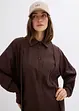 Robe-chemise oversize en viscose mélangée, bonprix