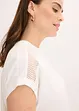 T-shirt à empiècement dentelle, bonprix
