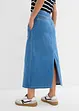 Jupe midi en jean, taille normale, bonprix