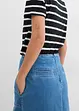 Jupe midi en jean, taille normale, bonprix