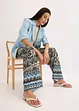 Pantalon palazzo doux en viscose extensible, bonprix