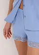 Pyjashort boutonné en viscose, bonprix