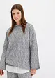 Pull oversize en maille torsadée, bonprix