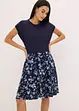 Robe en jersey avec jupe imprimée, bonprix