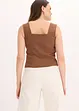 Top blouse boutonné, bonprix