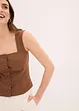 Top blouse boutonné, bonprix