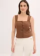 Top blouse boutonné, bonprix