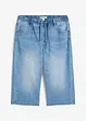 Bermuda long en jean, taille extensible, slim, bonprix